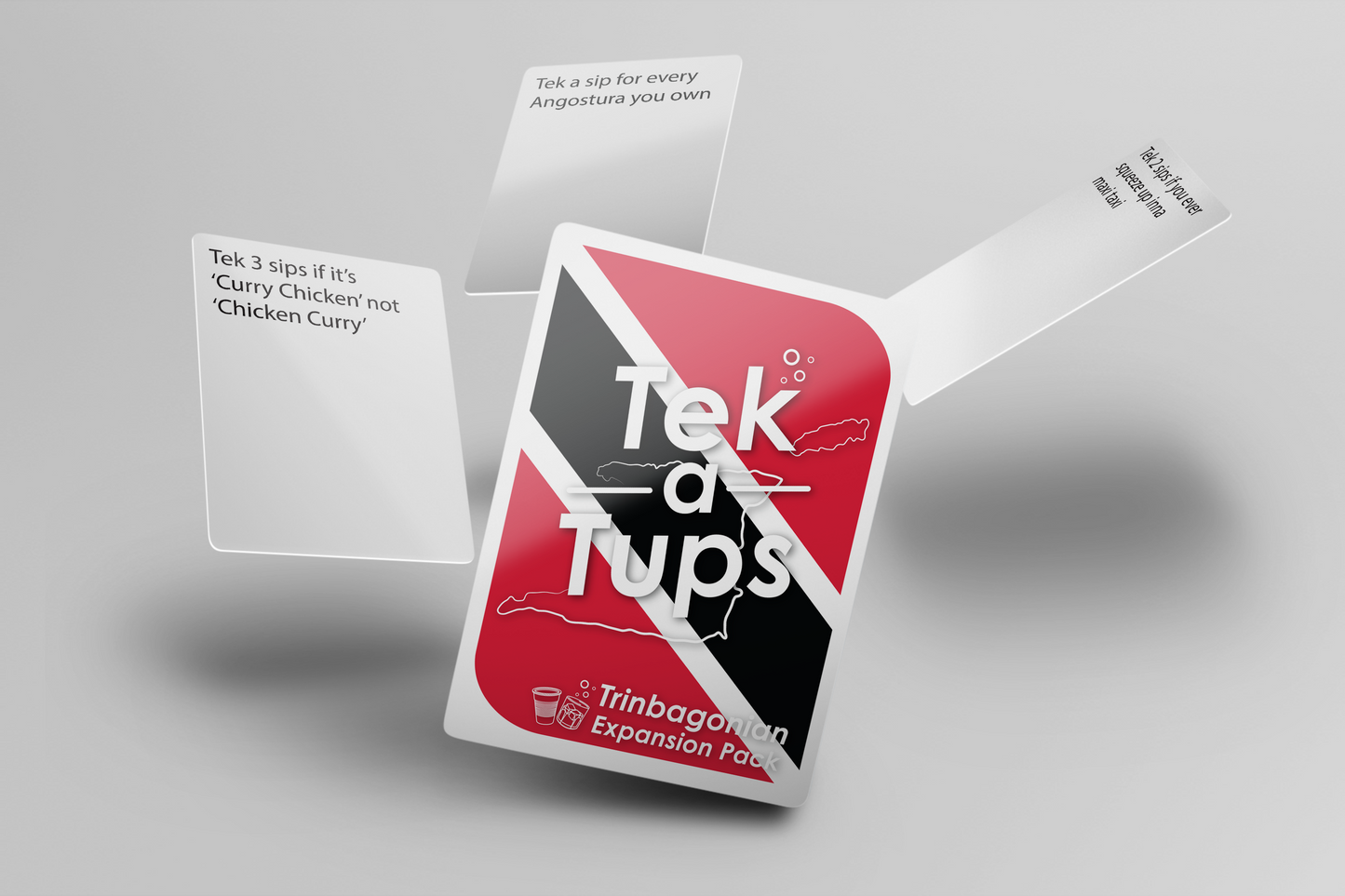 Trinbagonian Expansion Card Game - Tek A Tups